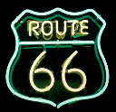 Neon Route 66 Sign